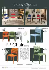 Nesto catalogue Page 8: 59 #39 Folding Chair asstd. Good Vibes DREAM BIG Only ♡ ♡ 49 MTC211016 #29 SR2675 NCHF0925138