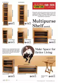 Nesto catalogue Page 9: LCHF526114 LCHF526124 THE ULTIMATE FAIR-2026 معرض الآثاث - ٢٠٣٦ FURNITURE 35X31X178CM 129 #89.00