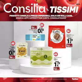 Volantino Supermercati Gulliver Pagina 22: Sacchi pattumiera azzurri con maniglie Consilia €0,55, Ceci lessati Consilia €0,39