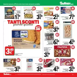 Volantino Supermercati Gulliver Pagina 25: Fish pops extra crunchy Findus €3,99, Zucchine grigliate Orogel €2,45