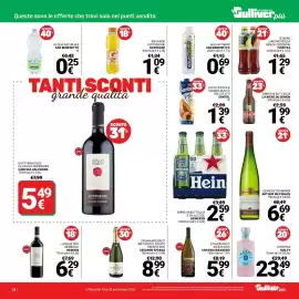 Volantino Supermercati Gulliver Pagina 28: Birre in bottiglia 0.0% alcool Heineken €2,59, Aquavitamin San Benedetto €0,69