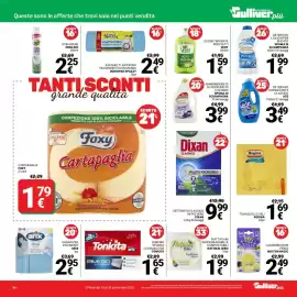Volantino Supermercati Gulliver Pagina 34: Rimedio spugna levamacchie Tonkita €1,65, Ecodetergente per piatti Vert €1,59