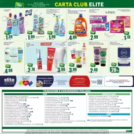 Volantino Elite Pagina 20: Detersivo lavatrice Sole 3in1 Bianco splendente €4,99, Ace candeggina più mousse €1,99