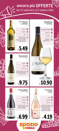 Volantino Spazio Conad Pagina 6: Rosé Sicilia DOC Collezioni Settesoli €4,19, Greco di Tufo Mastroberardino €9,75