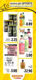Volantino Spazio Conad Pagina 2: Ron extra añejo anniversario Pampero €22,90, Lemonsoda o oransoda €0,89