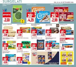 Volantino Pan Pagina 21: Fiori di Nasello Findus €3,69, Cornetto Algida €4,29