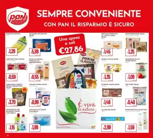 Volantino Pan Pagina 22: Pane per toast Selex €0,59, Panna da cucina Selex €1,35