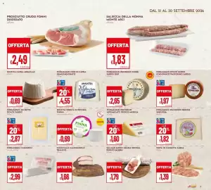 Volantino Pan Pagina 3: Formaggio pecorino fiore sardo dop €2,65, Salsiccia della nonna Monte Arci €1,83