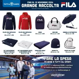 Volantino A&O Pagina 5: Felpa con cappuccio Fila €25,00, FelPA con cappuccio Fila €25,00