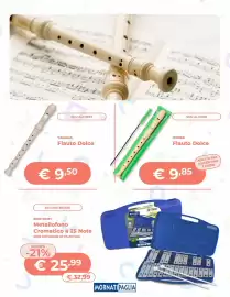 Volantino Mornati Paglia settimana 38 Pagina 3: SKU ALV2967 YAMAHA Flauto Dolce € 9,50 SKU BNT552530 BONTEMPI Metallofono