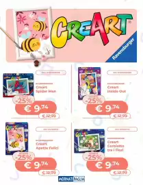 Volantino Mornati Paglia settimana 38 Pagina 4: Ravensburger Creart Inside Out €9,74, Ravensburger Creart Spider Man €9,74