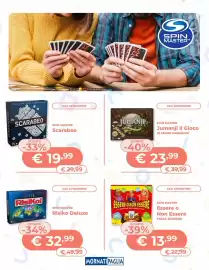Volantino Mornati Paglia settimana 38 Pagina 7: Spin Master Jumanji Il Gioco in legno massiccio €23,99, Scarabeo €19,99