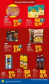 Catalogue Lidl | Du 24/09 au 30/09 Les promos de la semaine page 14: Solevita Pur jus de clémentine €1,34