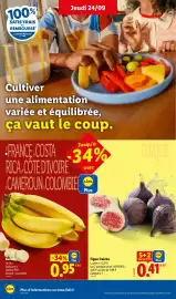 Catalogue Lidl | Du 24/09 au 30/09 Les promos de la semaine page 2: Banane €0,98, Figue fraîche €0,41