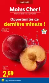 Catalogue Lidl | Du 24/09 au 30/09 Les promos de la semaine page 4: Prune rouge €2,69