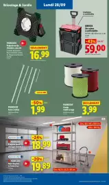 Catalogue Lidl | Du 24/09 au 30/09 Les promos de la semaine page 51: PARKSIDE Marteau €3,99