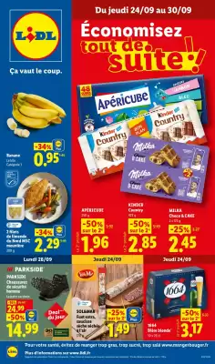 Lidl | Du 24/09 au 30/09 Les promos de la semaine (valable jusqu'au 30-09)