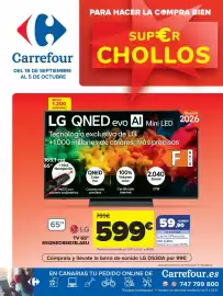 Folleto Carrefour Página 1: LG QNED evo AI Mini LED TV 65" €599,00