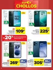 Folleto Carrefour Página 6: Redmi Note 17 €269,00, Xiaomi Smartphone Redmi 15C €109,00