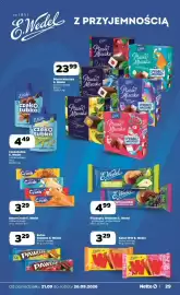 Netto gazetka tydzień 39 Strona 29: Baton Crush E. Wedel €3,29, Biszkopy Wedlowe E. Wedel €4,99