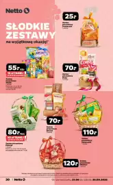Netto gazetka tydzień 39 Strona 30: Zestaw prezentowy Misiek €55,00, Zestaw prezentowy Promyczek €25,00