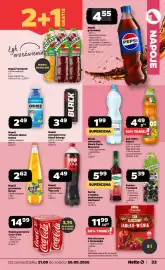 Netto gazetka tydzień 39 Strona 33: Napój gazowany Pepsi €4,55, Sok tłoczony z Zieleniaka €11,99