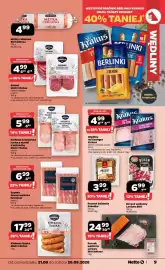 Netto gazetka tydzień 39 Strona 9: Pasztet Dzidunia Sokotów €3,99, Szynka szwarcwaldzka Premier €6,99
