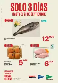 Catálogo Hipercor Página 1: Origen - melocoton amarillo d.o. calanda €5,99, Origen - corvina nacional €12,99