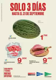 Catálogo El Corte Inglés Página 1: Melón verde €1,75, Camaron soldado €9,50