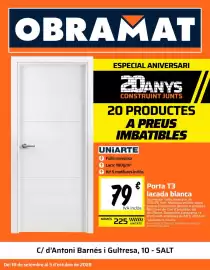 Catálogo Obramat Página 1: Uniarte - porta t3 lacada blanca 225w €79,00