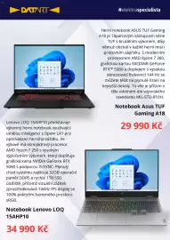 Datart leták Strana 5: DATART #elektrospecialista Lenovo LOQ 15AHP10 představuje výkonný herní notebook využívající umělou
