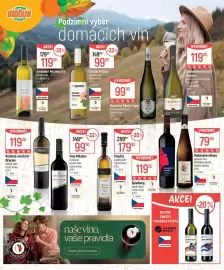 Globus leták Strana 2: Vinselekt Michlovský €119,90, Znovín Tramin červený €99,90