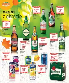 Globus leták Strana 8: o Budvar VYCE Globus TO NEJLEPŠÍ z chmele VÝHODNĚ! 13.90 % % % % % Krušovice 12 světlý ležák 0,51