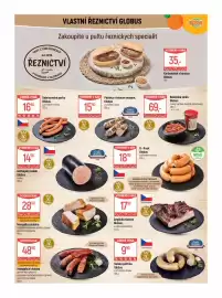 Globus leták týden 39 Strana 6: Globus debrecínské párky €16,90, Globus Boloňská směs €69,00