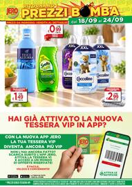 Volantino Jero Market settimana 38 Pagina 6: Felce Azzurra Bagnodoccia Classico €1,49, Coccolino ammorbidente €2,99