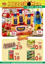Volantino Jero Market settimana 38 Pagina 1: Bonduelle legumi vari tipi €0,78, Uova fresche medie Serroni €2,09