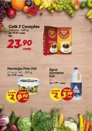 Tabloide Dia Página 3: Água Sanitária DIA €3,99, Manteiga Pote Dia €9,90