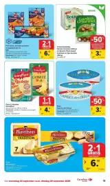 Carrefour Market folder week 39 Pagina 11: Kaas in sneetjes EntreMont €4,49, Kaas Caprice des Dieux €3,78