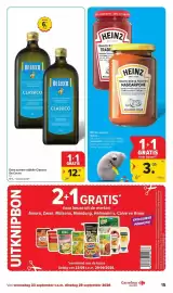 Carrefour Market folder week 39 Pagina 15: Extra zuivere olijfolie Classico €12,19, Warme sauzen Heinz €3,05