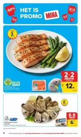 Carrefour Market folder week 39 Pagina 8: Zalmpavé met vel €12,00, Holle Zeeuwse oesters €6,23