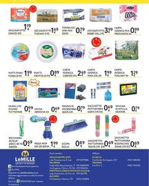 Volantino Le Mille Pagina 4: Sacchetto pattumiera €0,69, Spugna scintilla grande €0,79