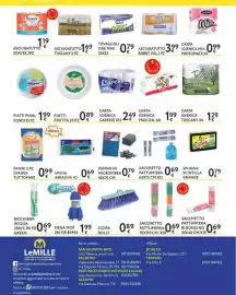 Volantino Le Mille Pagina 4: Sacchetto pattumiera €0,69, Spugna scintilla grande €0,79
