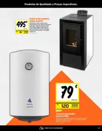 Folheto Obramat Página 5: Salamandra pellets haiko 6,6kw €495,00, Termoacumulator electrico €79,00