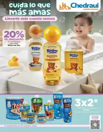 Folleto Chedraui Página 1: cuida lo que más amas Llevarte más cuesta menos Chedraui 20% de descuento En perfumería para bebé