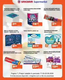 Catalog Unicarm Pagină 7: Pampers active baby €56,05, Farmec benzi depilatoare fata €10,85