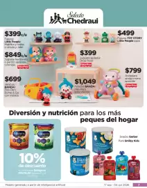Folleto Chedraui Página 7: Selecto Chedraui $399c/u Figuras Little People Maléfica y Hades o Úrsula y Jafar $849c/u Juguete
