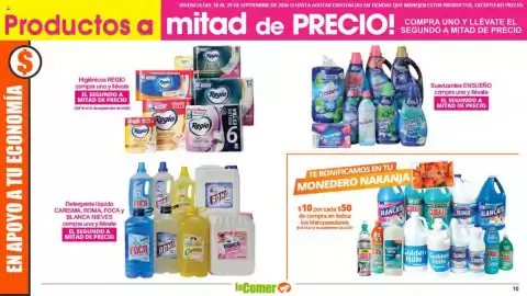 Folleto La Comer Página 10: VIGENCIA DEL 18 AL 29 DE SEPTIEMBRE DE 2026 O HASTA AGOTAR EXISTENCIAS EN TIENDAS QUE MANEJEN