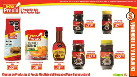 Folleto La Comer Página 18: Ke Precio Café soluble regular €42,50, Ke Precio Café Soluble €32,90
