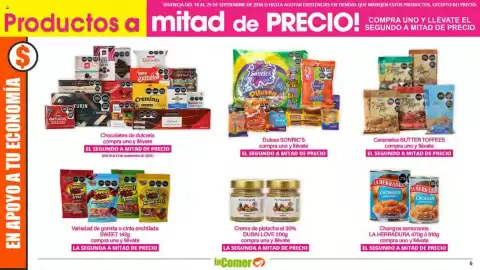Folleto La Comer Página 6: VIGENCIA DEL 18 AL 29 DE SEPTIEMBRE DE 2026 O HASTA AGOTAR EXISTENCIAS EN TIENDAS QUE MANEJEN