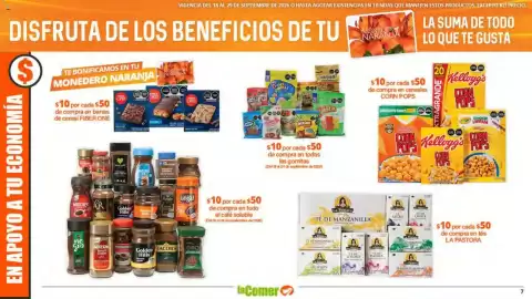 Folleto La Comer Página 7: Dulci Bonitas €10,00, Kellogg's Corn Pops €10,00